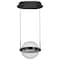 Nuvo Arvada, 8 Inch LED Pendant, Matte Black, Silk Screened Acrylic Lens 62/2031 - alternate 5